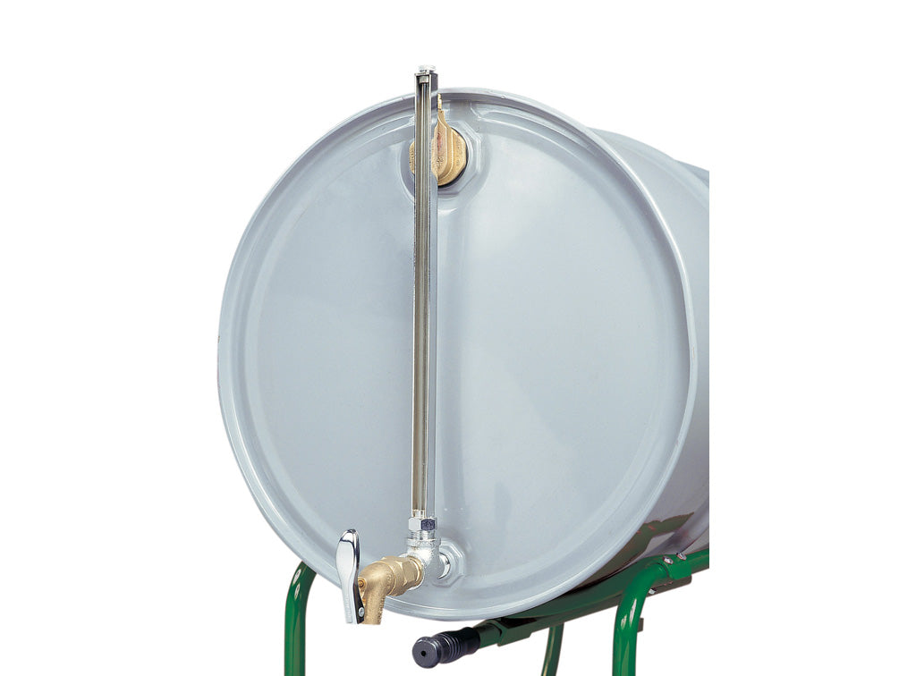 Justrite Cast-Iron Horizontal Fill Drum Gauge No. 08532 With Self-Closing Faucet No. 08902 - 08533