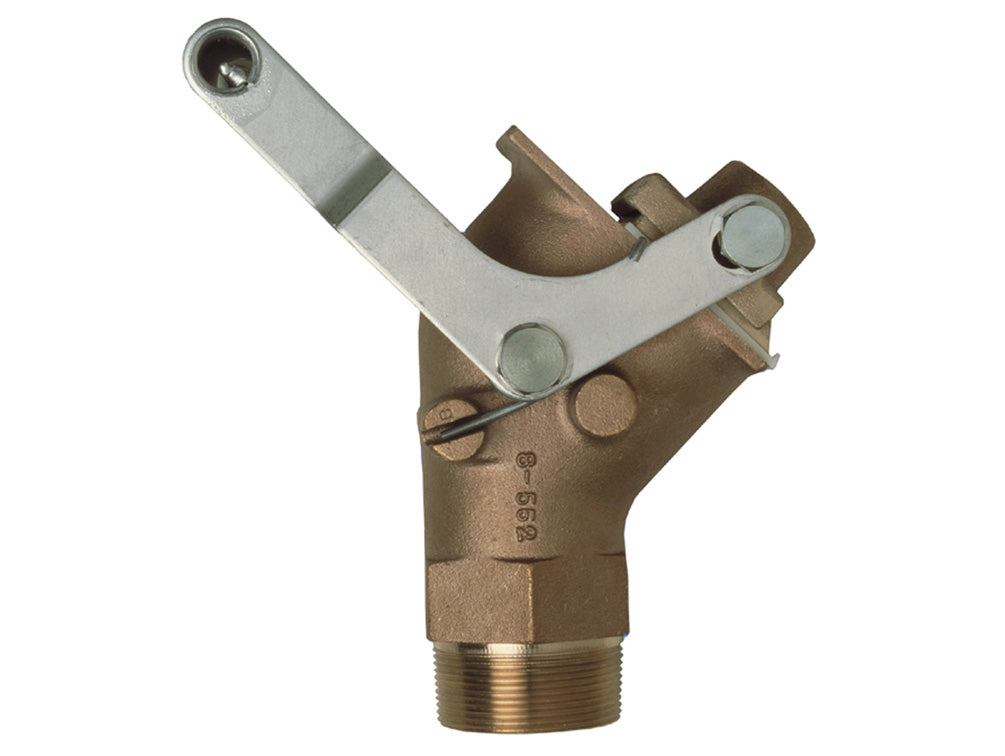 Justrite Brass Drum Gate Valve For Viscous Liquids - 2" Npt Bung - 08552