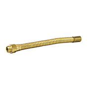 Justrite Flexible Hose Extension For Lab Faucet No. 08540 - 6" Long - Brass - 08584