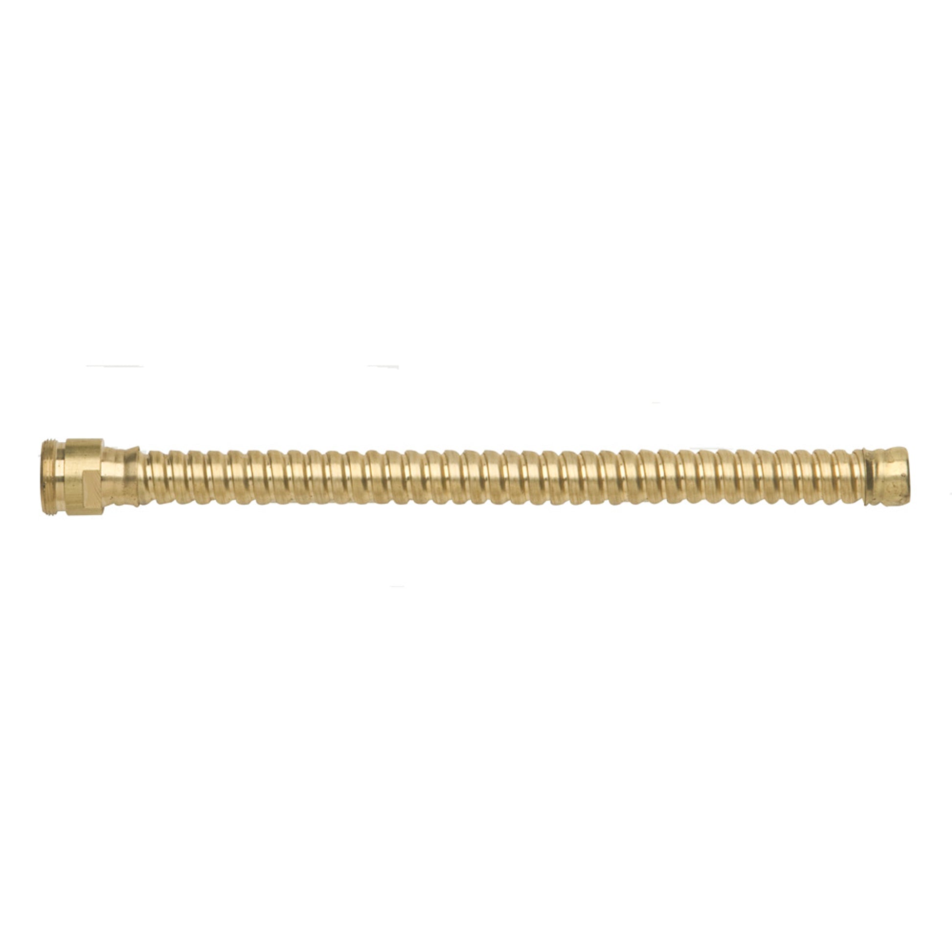 Justrite Flexible Hose Extension For Drum Faucet No. 08902 Or 08910 - 8" Long - Brass - 08930
