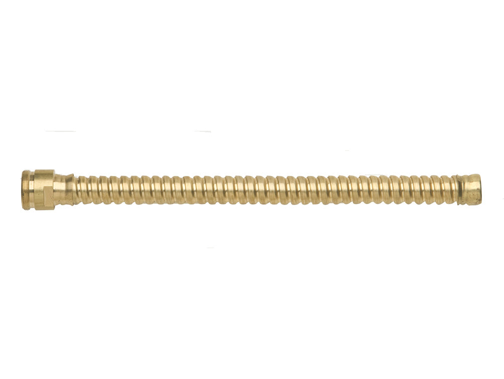Justrite Flexible Hose Extension For Drum Faucet No. 08902 Or 08910 - 8" Long - Brass - 08930