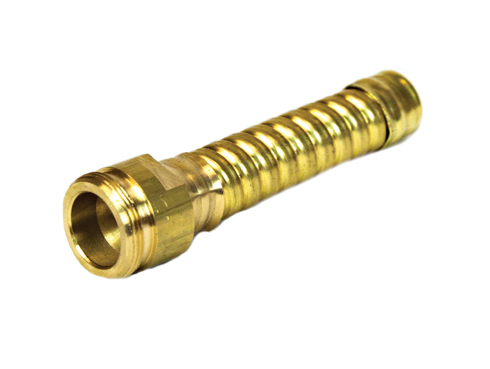 Justrite Flexible Hose Extension For Drum Faucet No. 08902 Or 08910 - 3-1/4" Long - Brass - 08932