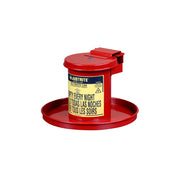 Justrite Benchtop Solvent Safety Can - .45 Gal. - Self-Closing Lid - Red - 09400