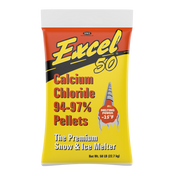 Excel 50lbs Calcium Chloride Salt Ice Melt Pellets - 1/Bag
