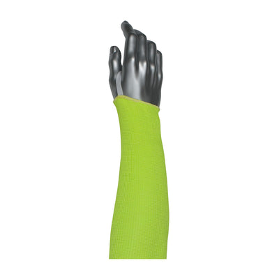Kut Gard Single-Ply ACP / DuPont Kevlar Blended Sleeve w/Smart-Fit & Elastic Thumb - Neon Yellow - 144/EA - 330-PIP10-21HACPNY18-ET