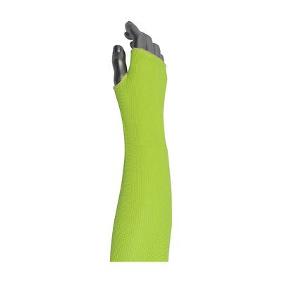 Kut Gard Single-Ply ACP / DuPont Kevlar Blended Sleeve w/Smart-Fit & Thumb Hole - Neon Yellow - 144/EA - 330-PIP10-21HACPNY18TH