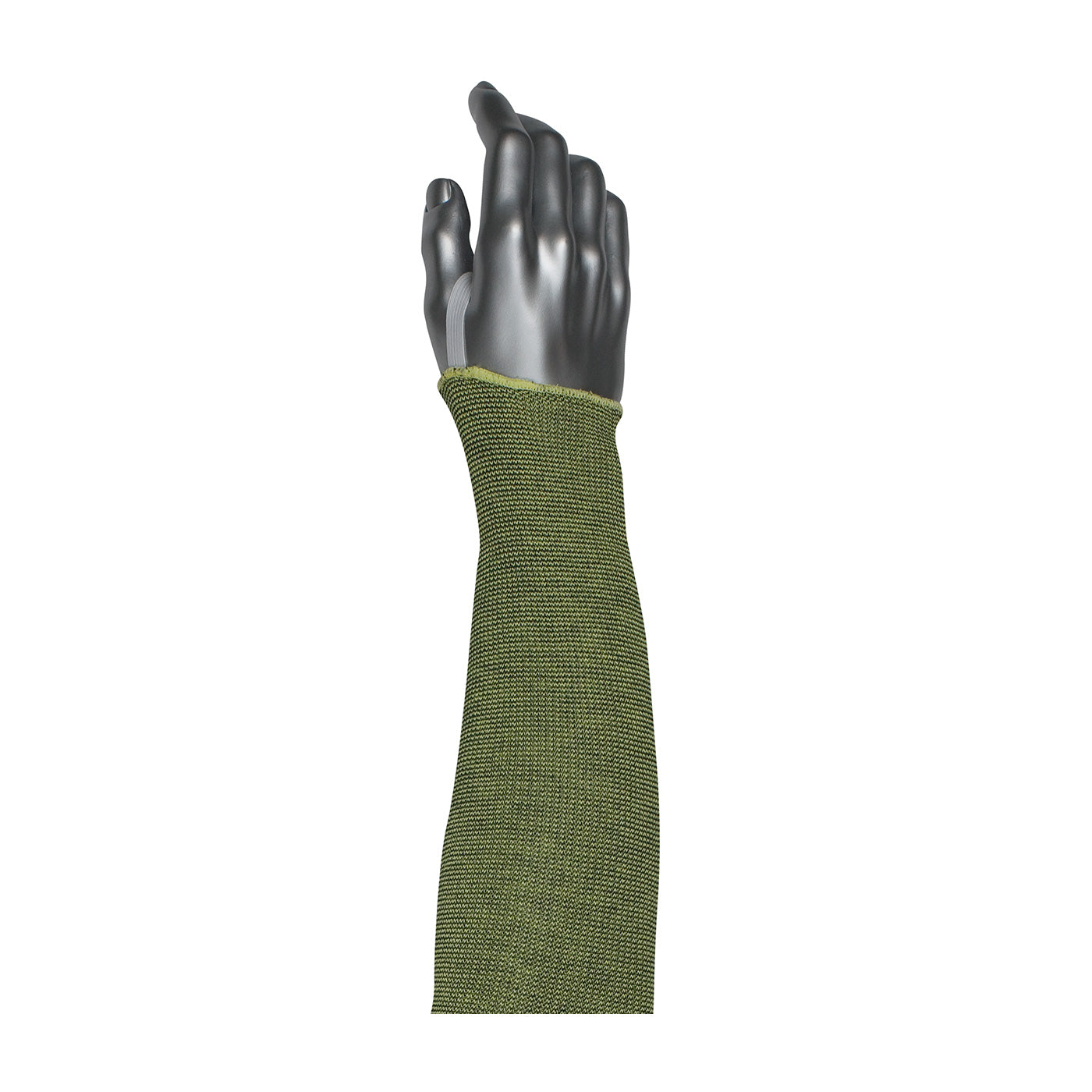 Kut Gard Single-Ply ACP / DuPont Kevlar Blended Sleeve w/Smart-Fit & Elastic Thumb - Green - 12/EA - 330-PIP10-21KVACPMBK18-ET