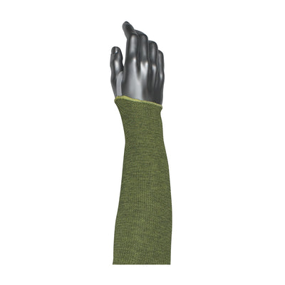 Kut Gard Single-Ply ACP / DuPont Kevlar Blended Sleeve w/Smart-Fit & Elastic Thumb - Green - 12/EA - 330-PIP10-21KVACPMBK18-ET