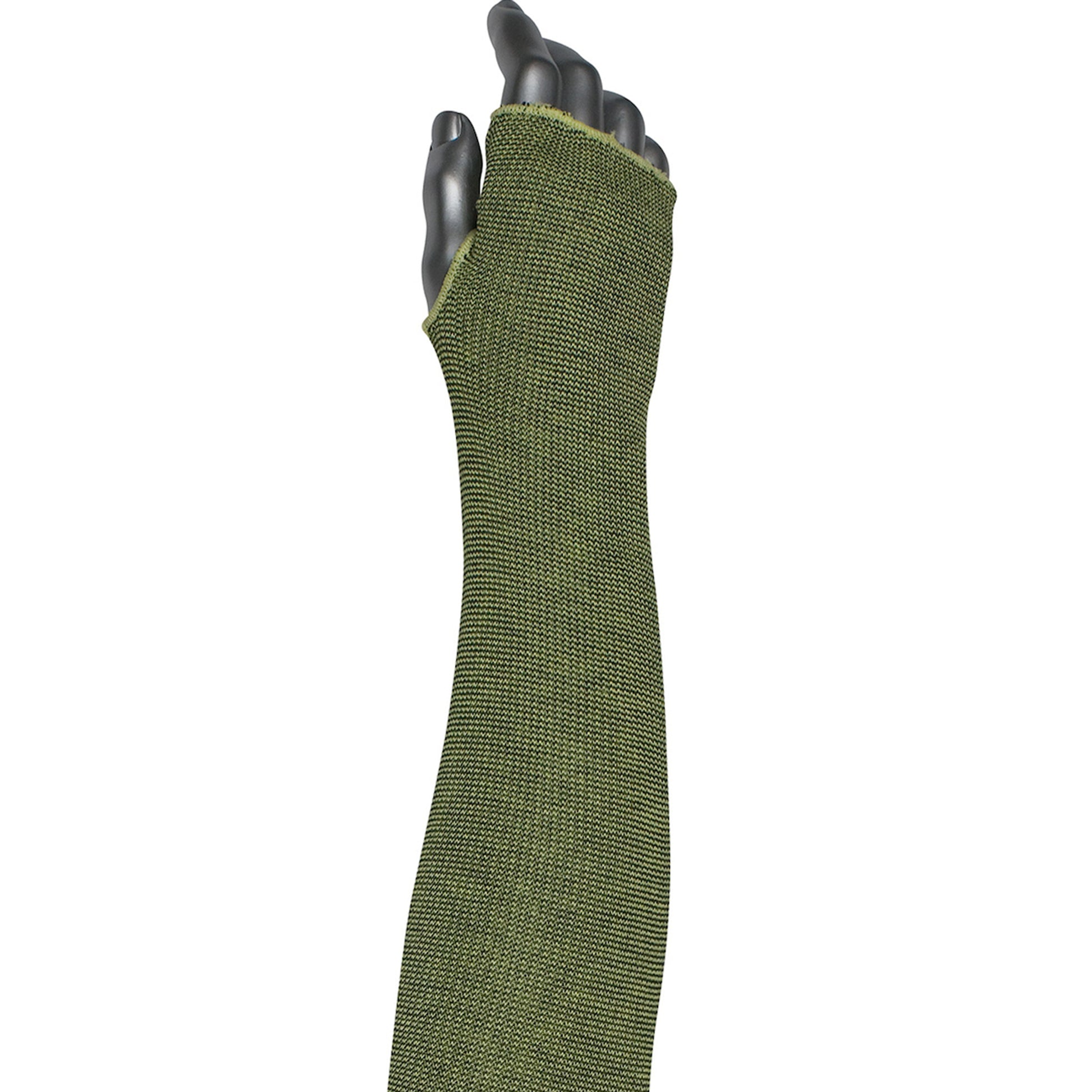 Kut Gard Single-Ply ACP / DuPont Kevlar Blended Sleeve w/Smart-Fit & Thumb Hole - Green - 144/EA - 10-21KVACPMBKTH