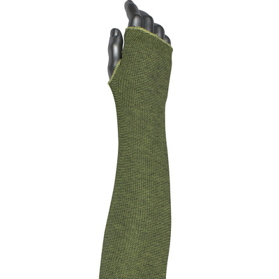 Kut Gard Single-Ply ACP / DuPont Kevlar Blended Sleeve w/Smart-Fit & Thumb Hole - Green - 144/EA - 10-21KVACPMBKTH