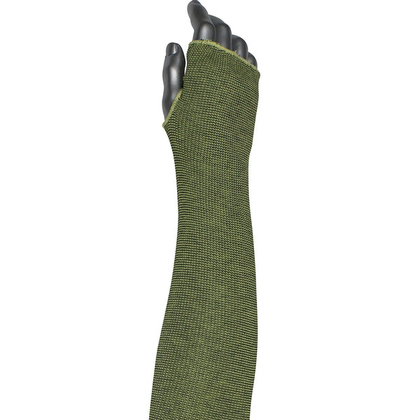 Kut Gard Single-Ply ACP / DuPont Kevlar Blended Sleeve w/Smart-Fit & Thumb Hole - Green - 144/EA - 10-21KVACPMBKTH
