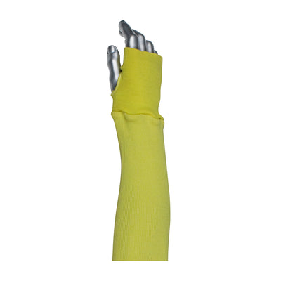 Kut Gard AR/FR Single-Ply ACP / DuPont Kevlar Blended Sleeve w/Thumb Hole - Yellow - 144/EA - 10-KAM