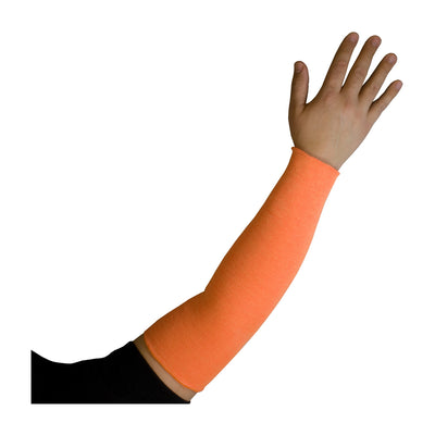 Kut Gard Cut Resistant Sleeve 2-Ply ACP / DuPont Kevlar Blended - Neon Orange - 144/EA - 10-KANO