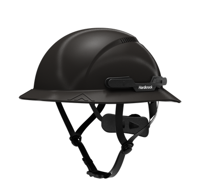 Hardknock Resolve - Full Brim - Class C - Type 2 Safety Helmet - Vented - Black - 100-0-001