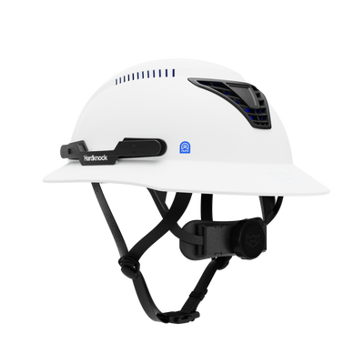Hardknock Resolve - Full Brim - Class C - Type 2 Safety Helmet - Vented - White - 100-0-100