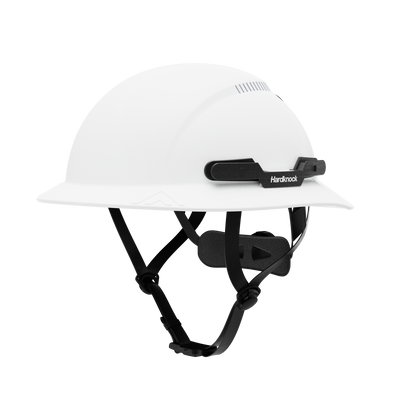 Hardknock Resolve - Full Brim - Class C - Type 2 Safety Helmet - Vented - White - 100-0-100