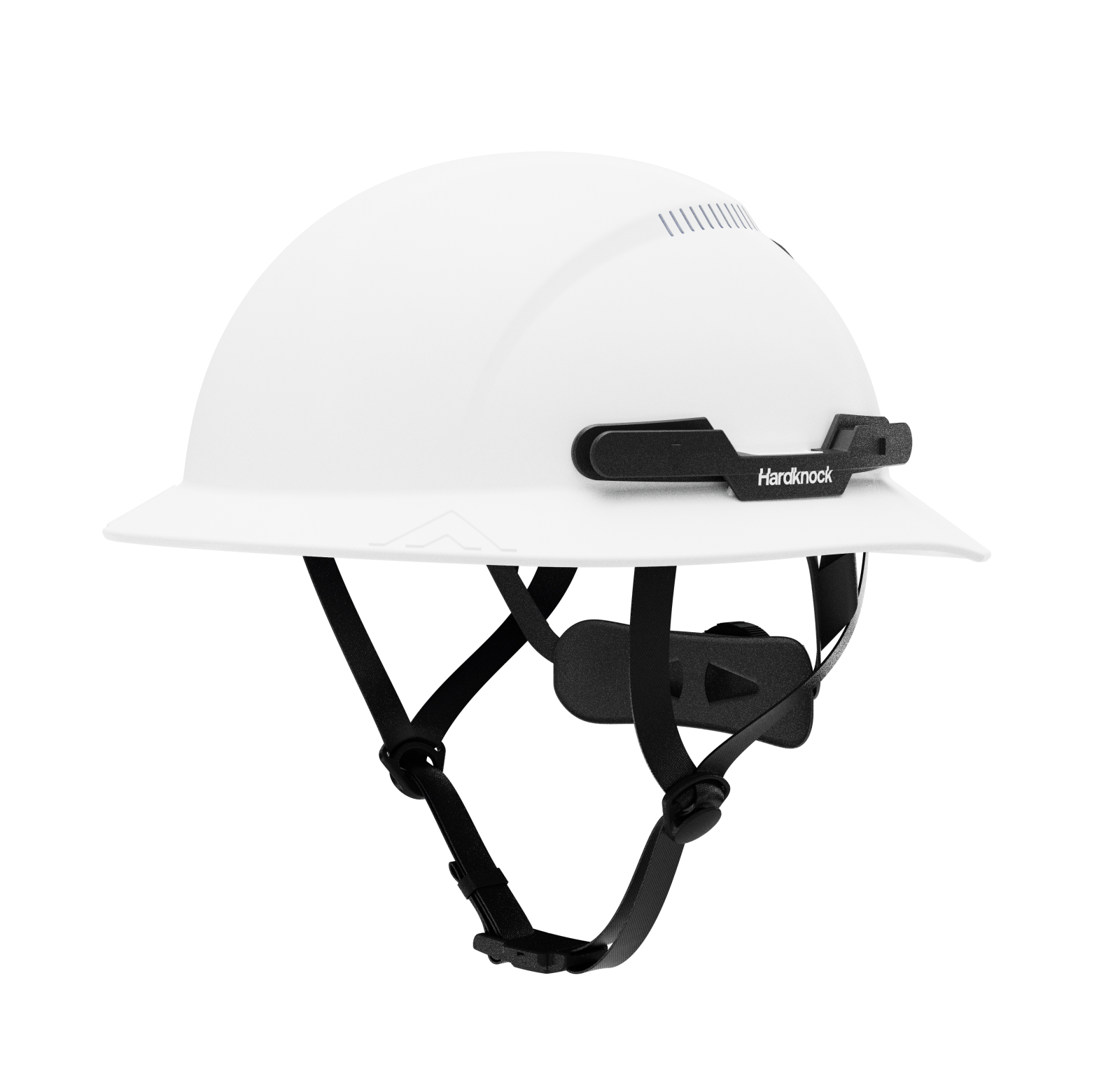 Hardknock Resolve - Full Brim - Class C - Type 2 Safety Helmet - Vented - White - 100-0-100