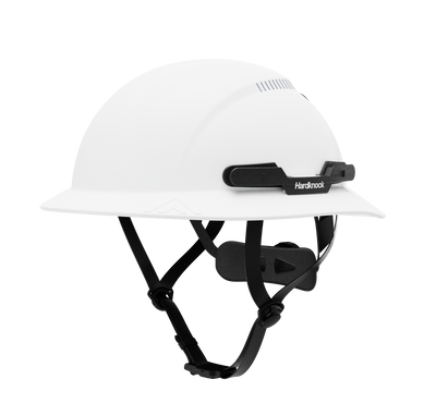 Hardknock Resolve - Full Brim - Class C - Type 2 Safety Helmet - Vented - White - 100-0-100