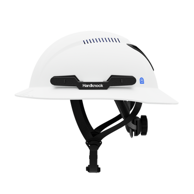 Hardknock Resolve - Full Brim - Class C - Type 2 Safety Helmet - Vented - White - 100-0-100