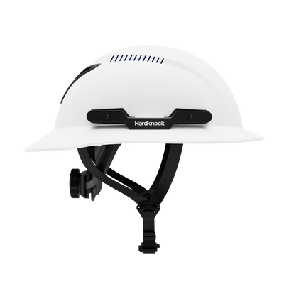Hardknock Resolve - Full Brim - Class C - Type 2 Safety Helmet - Vented - White - 100-0-100