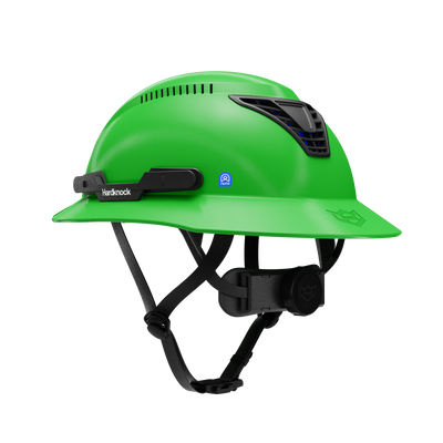 Hardknock Resolve - Full Brim - Class C - Type 2 Safety Helmet - Vented - Green - 100-0-310