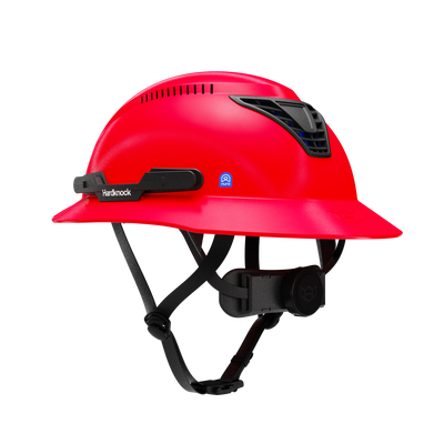 Hardknock Resolve - Full Brim - Class C - Type 2 Safety Helmet - Vented - Red - 100-0-610