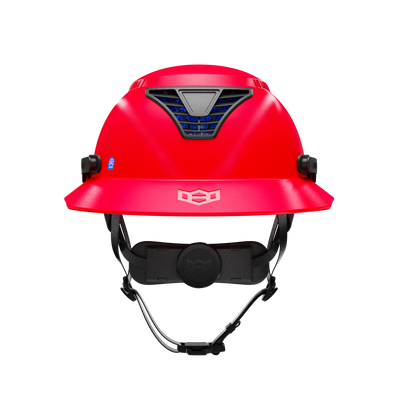 Hardknock Resolve - Full Brim - Class C - Type 2 Safety Helmet - Vented - Red - 100-0-610