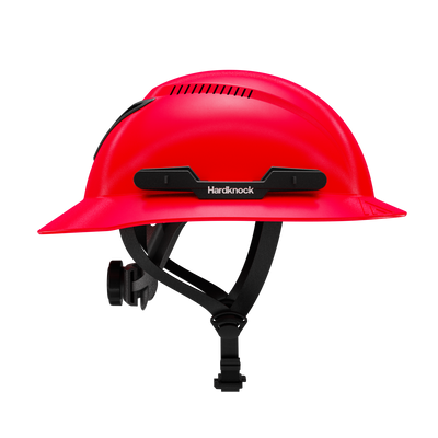 Hardknock Resolve - Full Brim - Class C - Type 2 Safety Helmet - Vented - Red - 100-0-610