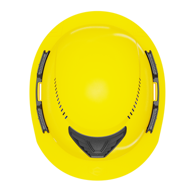 Hardknock Resolve - Full Brim - Class C - Type 2 Safety Helmet - Vented - Yellow - 100-0-730