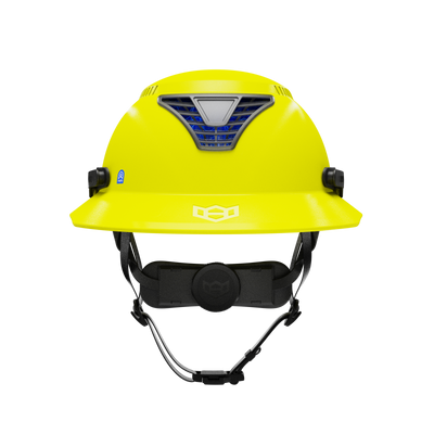Hardknock Resolve - Full Brim - Class C - Type 2 Safety Helmet - Vented - Yellow - 100-0-730