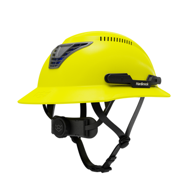 Hardknock Resolve - Full Brim - Class C - Type 2 Safety Helmet - Vented - Neon Yellow - 100-0-740