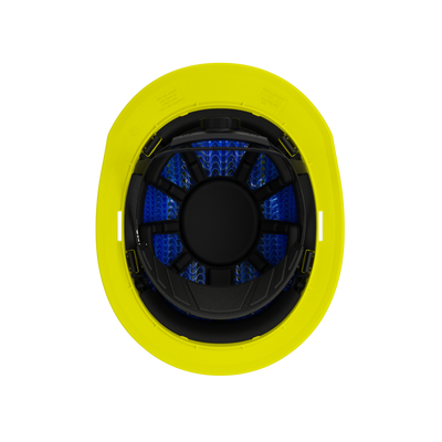 Hardknock Resolve - Full Brim - Class C - Type 2 Safety Helmet - Vented - Neon Yellow - 100-0-740