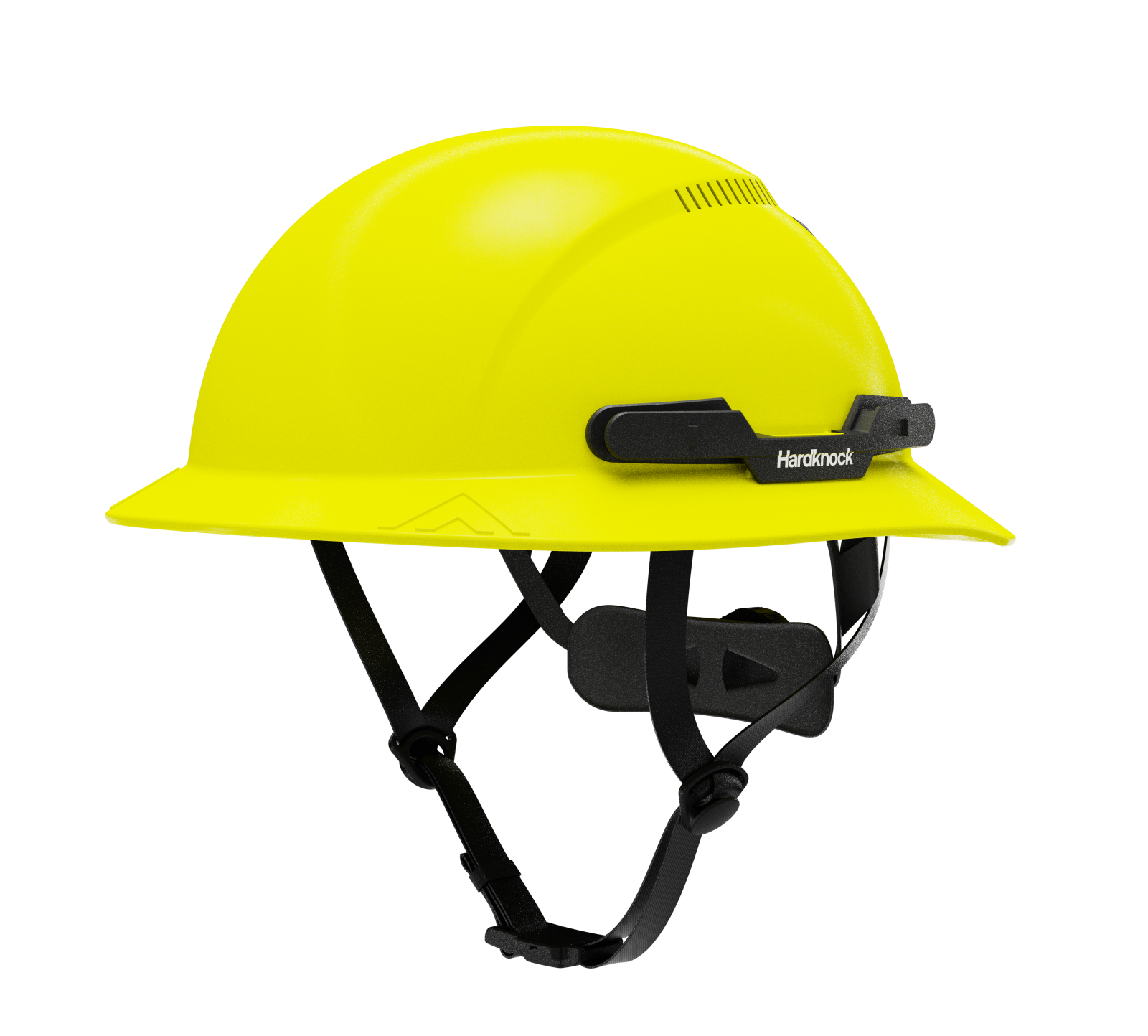 Hardknock Resolve - Full Brim - Class C - Type 2 Safety Helmet - Vented - Neon Yellow - 100-0-740