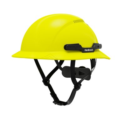 Hardknock Resolve - Full Brim - Class C - Type 2 Safety Helmet - Vented - Neon Yellow - 100-0-740