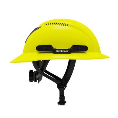 Hardknock Resolve - Full Brim - Class C - Type 2 Safety Helmet - Vented - Neon Yellow - 100-0-740