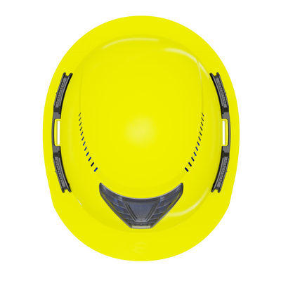 Hardknock Resolve - Full Brim - Class C - Type 2 Safety Helmet - Vented - Neon Yellow - 100-0-740