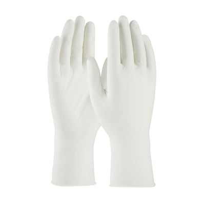 QRP Qualatrile Single Use Class 100 Cleanroom Nitrile Glove w/Finger Textured Grip - 9.5" - White - 1/CS - Q095