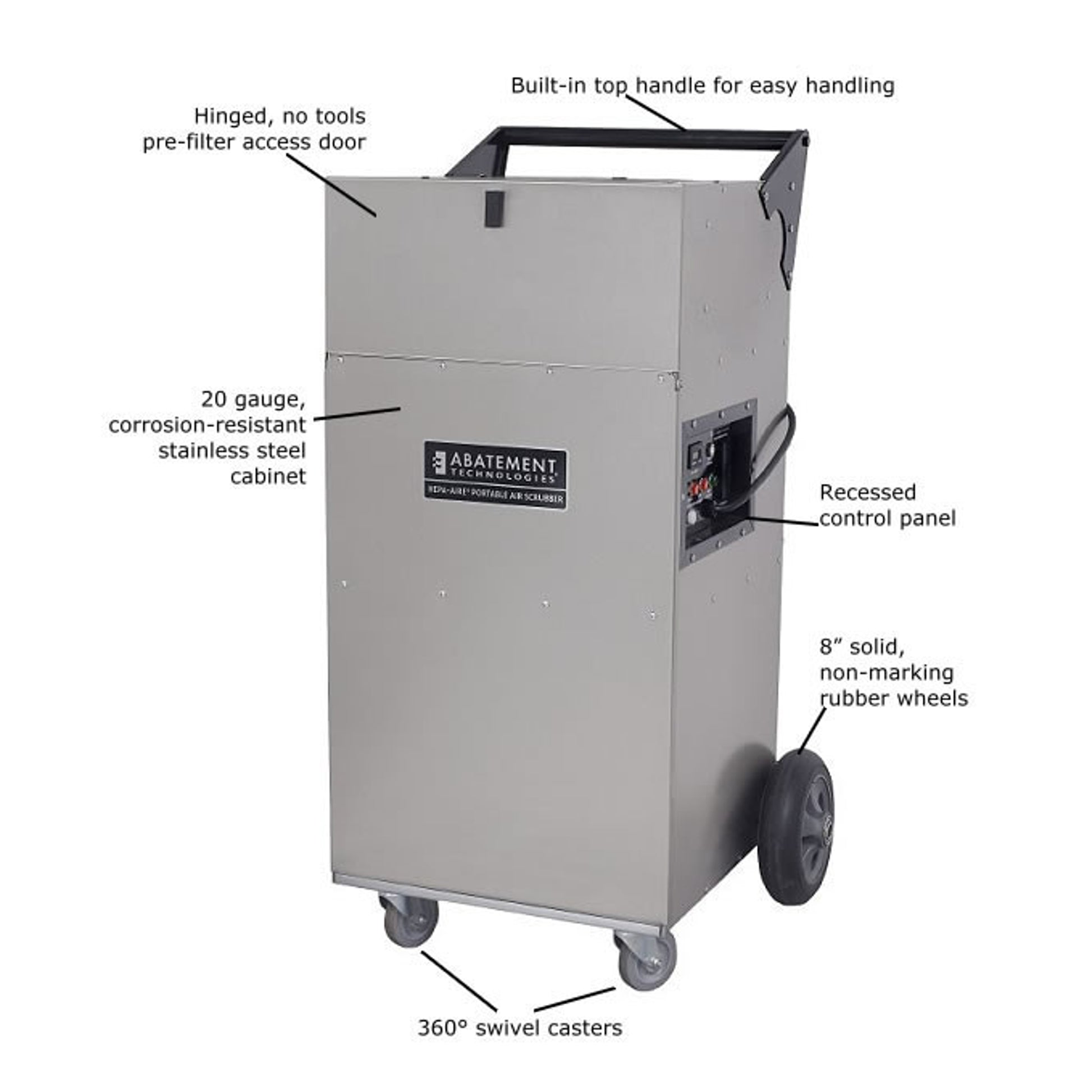 Abatement Techonologies PAS1200 HEPA-Aire Portable Air Scrubber (150cfm-900cfm)