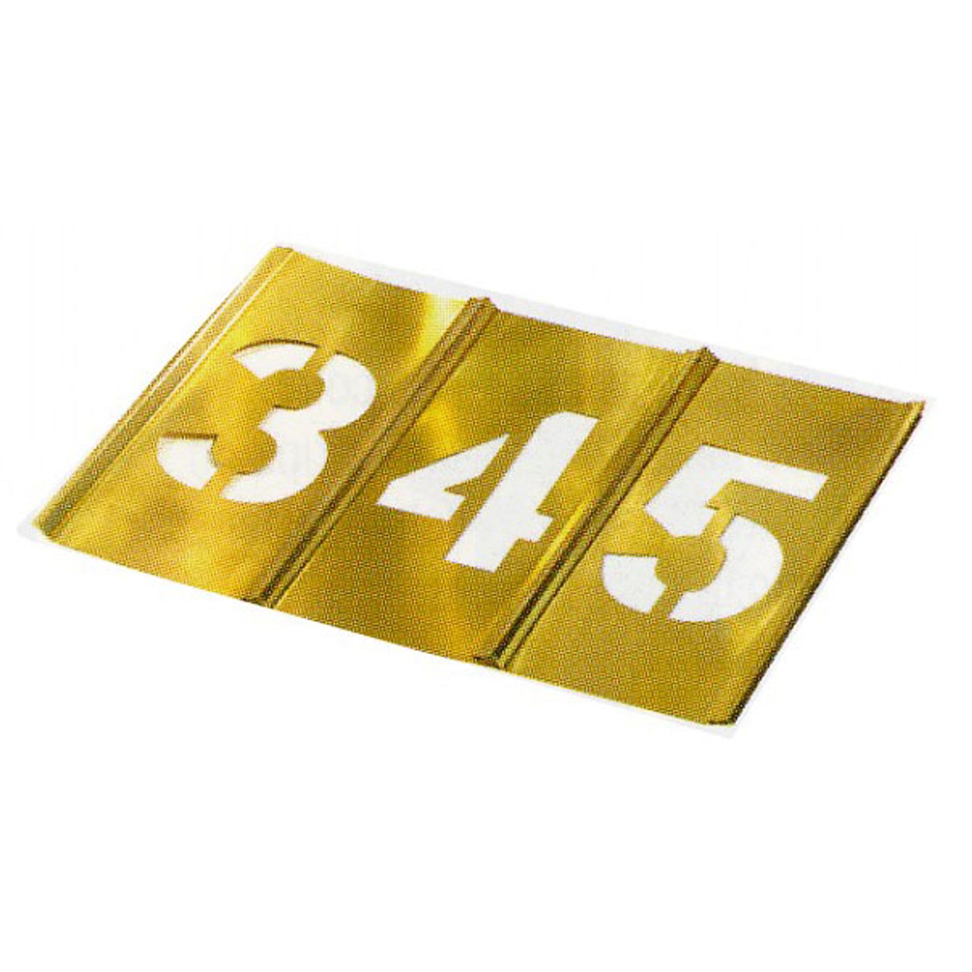 15 PIECE BRASS NUMBER STENCIL SET - 15 PIECE BRASS NUMBER STENCIL SET, 6 IN, Brass