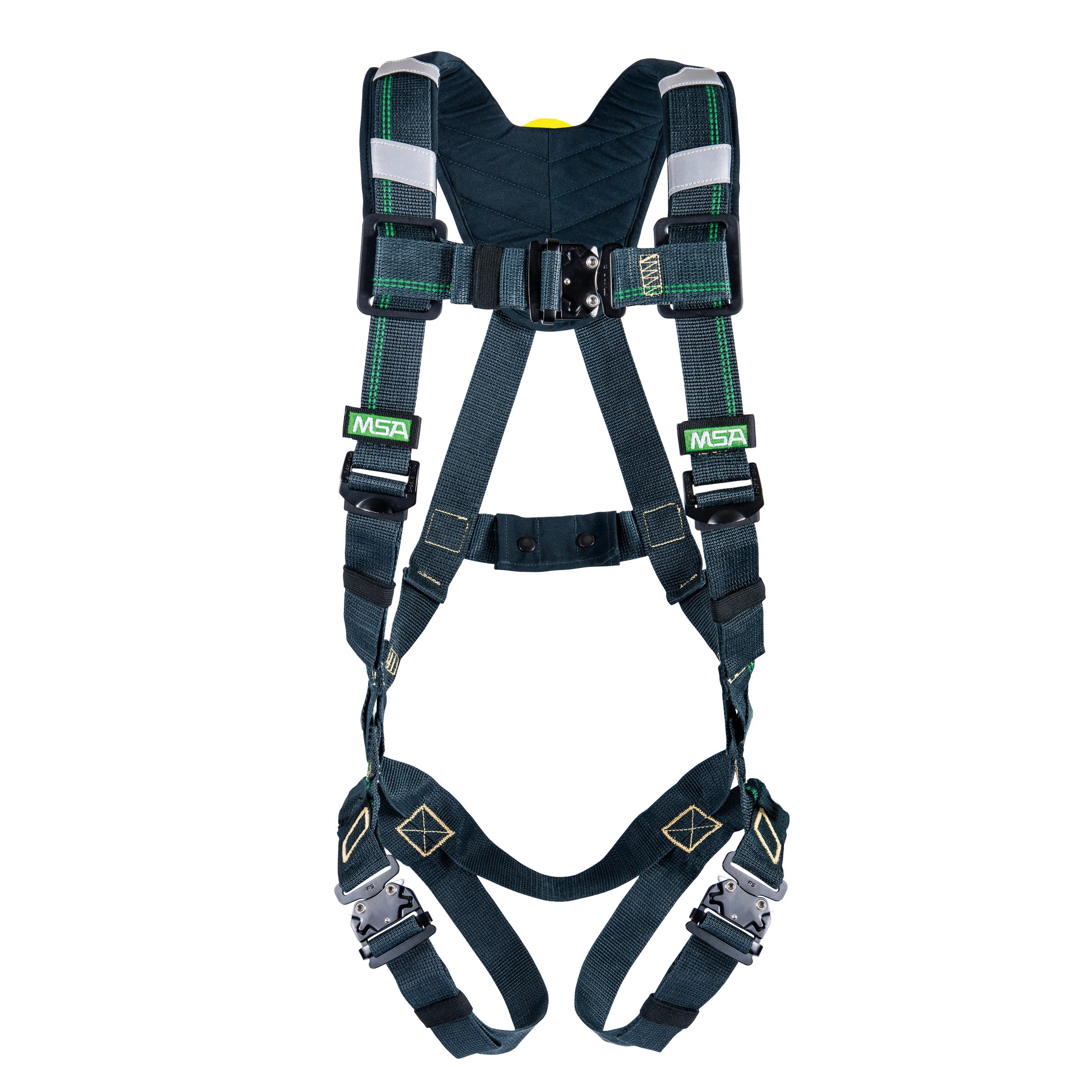 MSA EVOTECH Arc Flash Harness w/Back Web Loop - Quick-Connect leg straps - Shoulder Padding - Super XL (SXL) - 10150150
