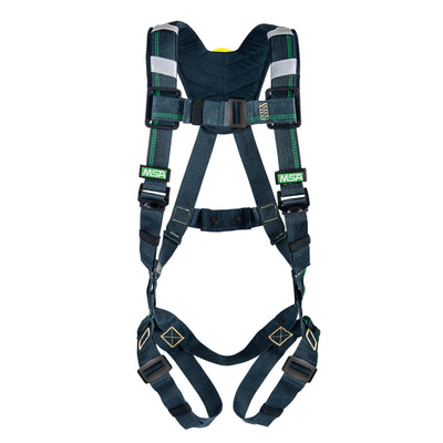 MSA EVOTECH Arc Flash Harness w/Back Web Loop - Qwik-Fit leg straps - Shoulder Padding - Super XL (SXL) - 10150162