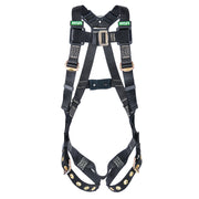 MSA Workman Arc Flash Vest-Style Harness w/Back D-Ring - Tongue Buckle leg straps - X-Small (XSM) - 10152636
