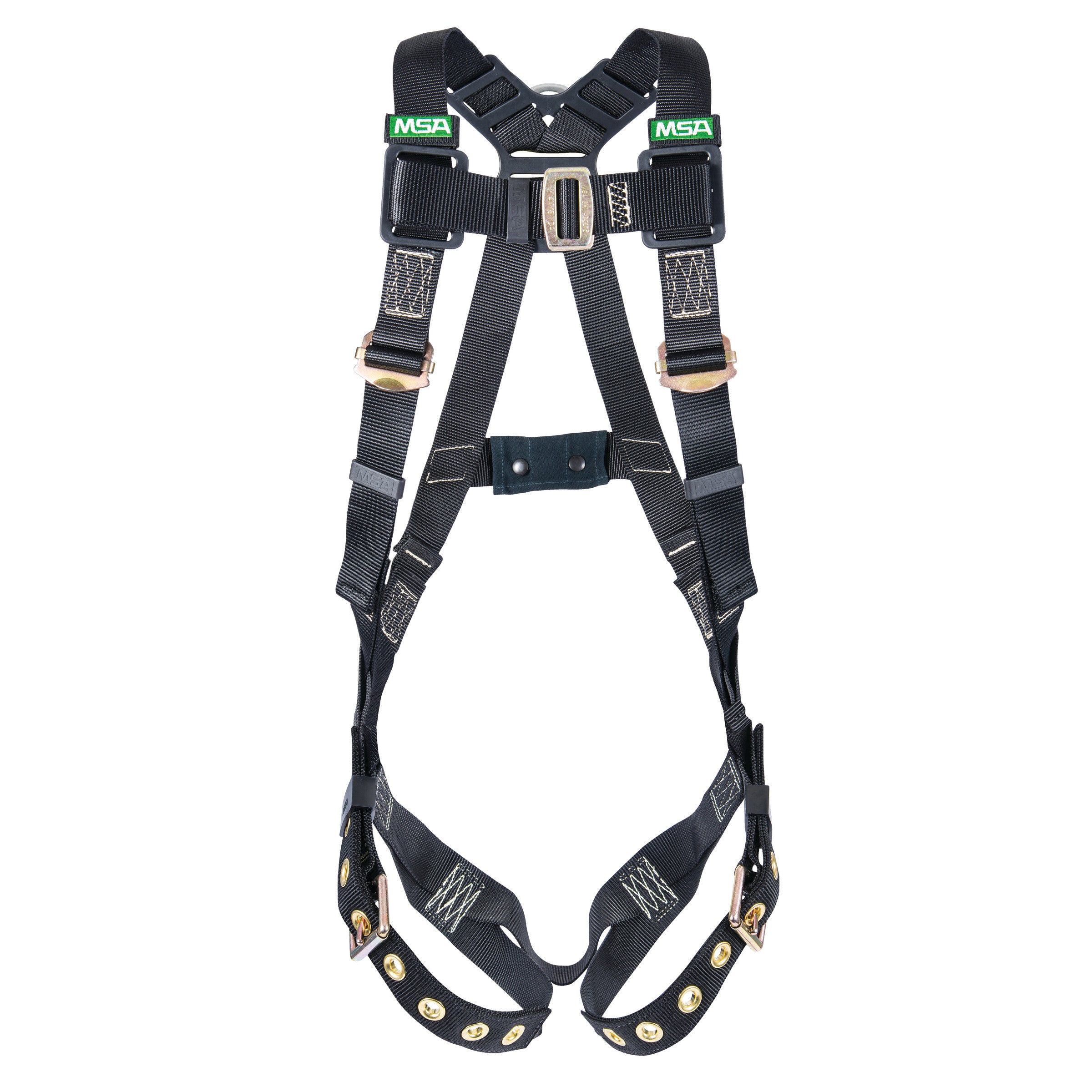 MSA Workman Arc Flash Vest-Style Harness w/Back D-Ring - Tongue Buckle leg straps - X-Small (XSM) - 10152636