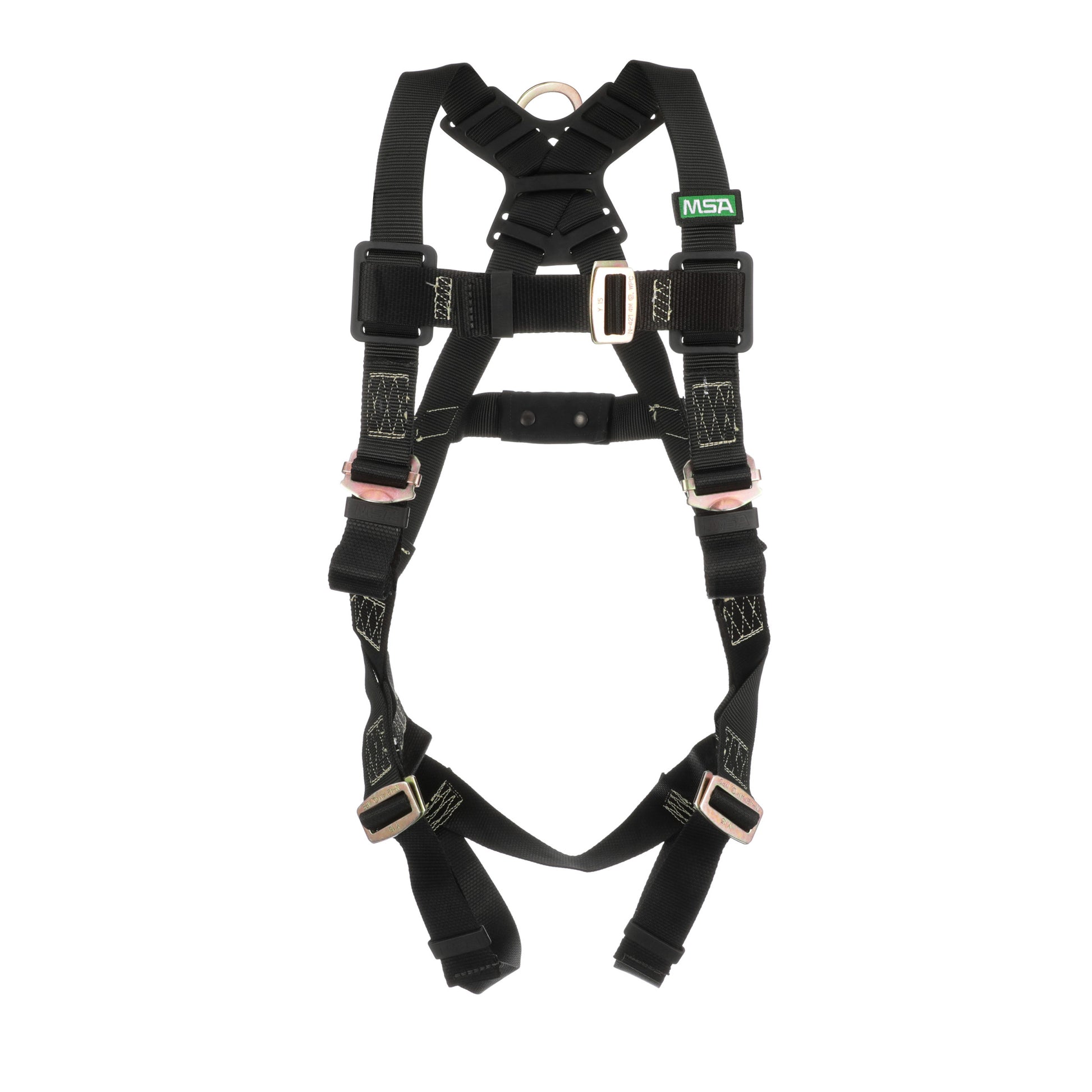 MSA Workman Arc Flash Vest-Style Harness w/Back D-Ring - Tongue Buckle leg straps - Standard (STD) - 10152637