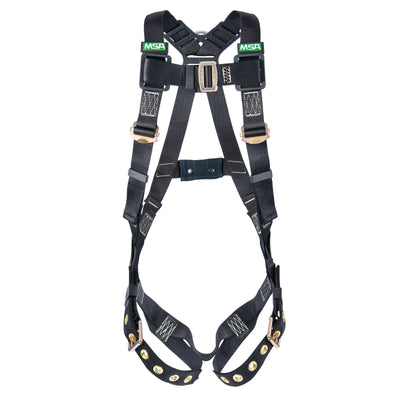 MSA Workman Arc Flash Vest-Style Harness w/Back D-Ring - Tongue Buckle leg straps - Super XL (SXL) - 10152639