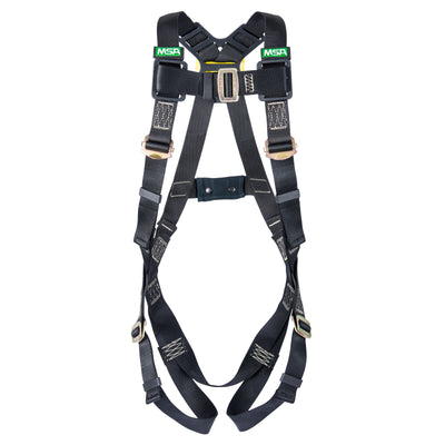 MSA Workman Arc Flash Vest-Style Harness w/Back Web Loop - Qwik-Fit leg straps - X-Small (XSM) - 10152640