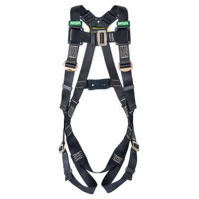 MSA Workman Arc Flash Vest-Style Harness w/Back Web Loop - Qwik-Fit leg straps - Standard (STD) - 10152648