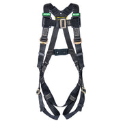 MSA Workman Arc Flash Vest-Style Harness w/Back Web Loop - Qwik-Fit leg straps - X-Large (XLG) - 10152649