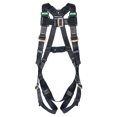 MSA Workman Arc Flash Vest-Style Harness w/Back D-Ring - Qwik-Fit leg straps - Super XL (SXL) - 10152654