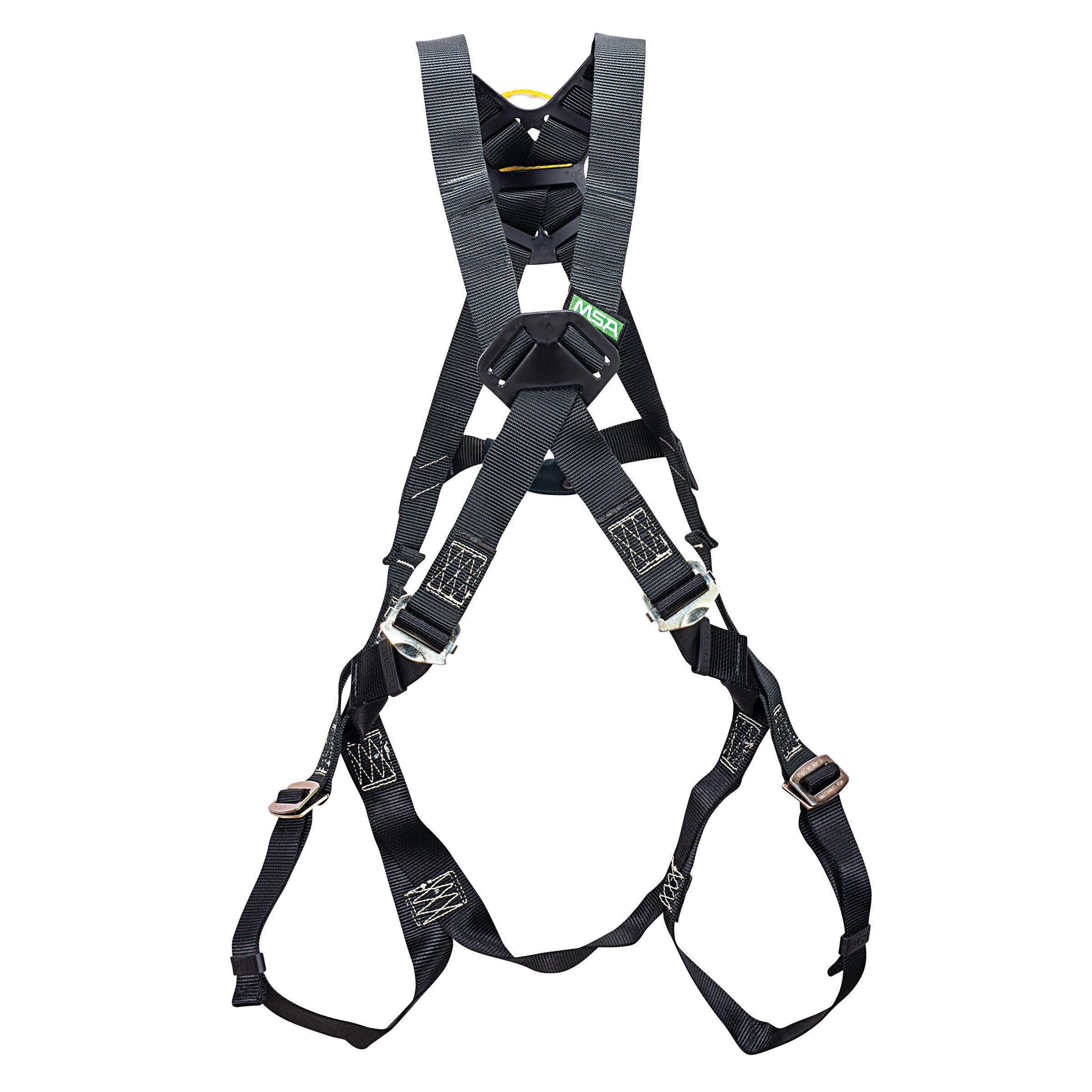 MSA Workman Arc Flash Crossover Harness w/Back Web Loop - Qwik-Fit leg straps - Standard (STD) - 10152656
